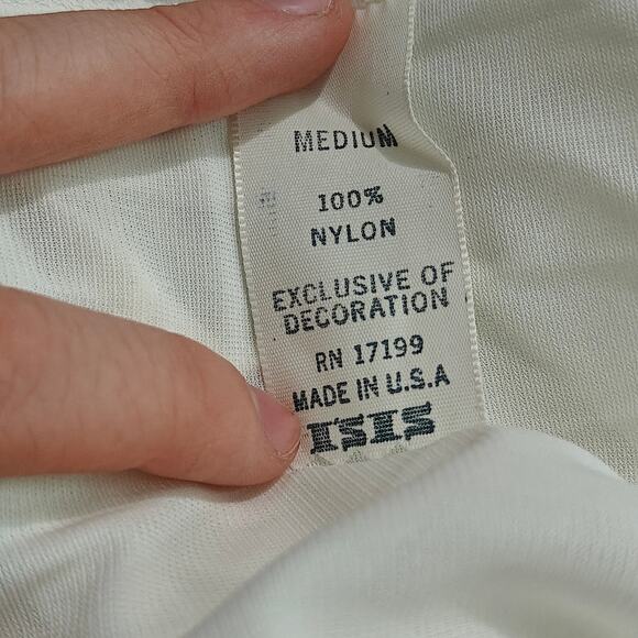 Vintage Stardust Isis Semi Sheer White Nightgown Womens Medium - Picture 2 of 3